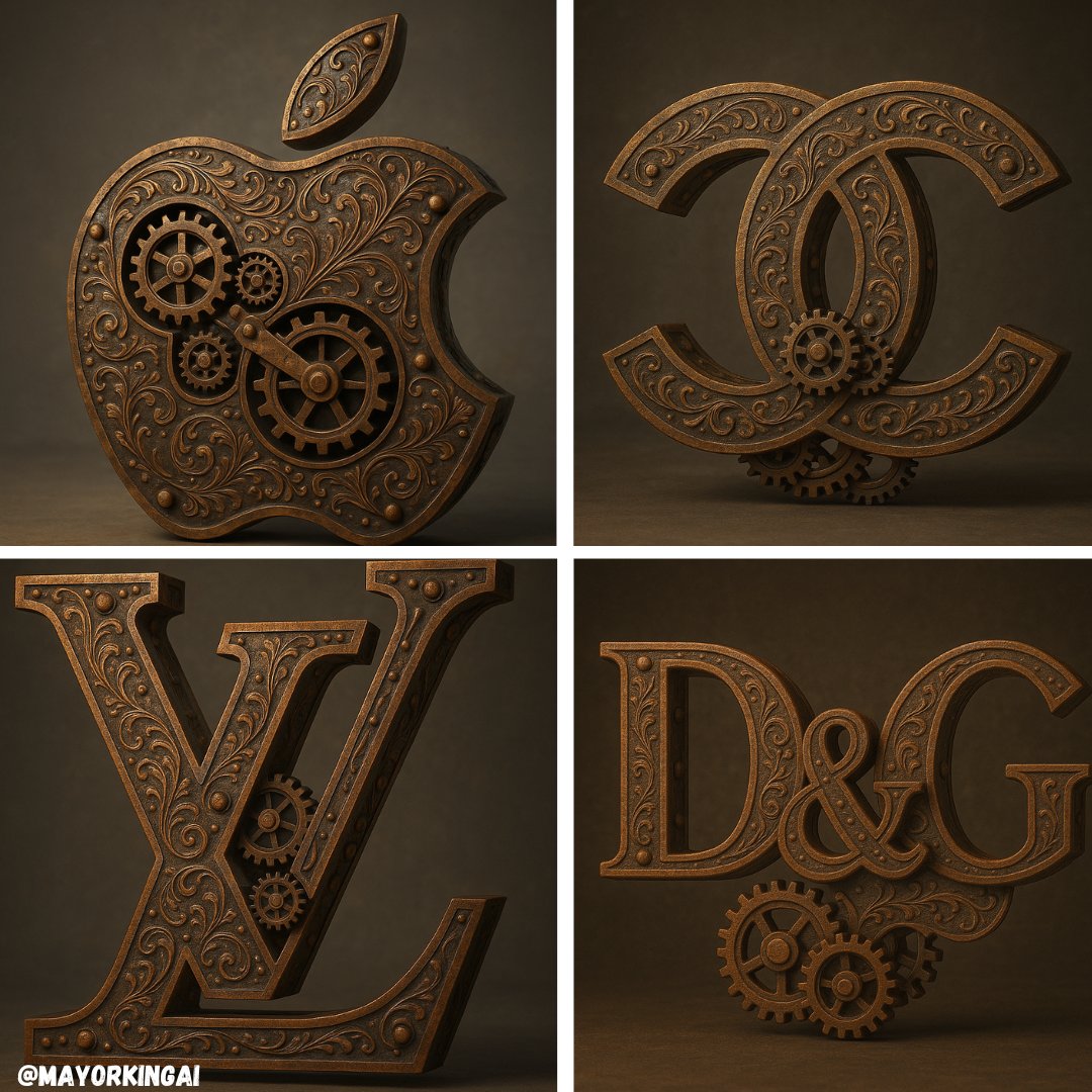Awesome GPT4o/GPT-4o 圖像提示-3D 蒸氣龐克 Logo