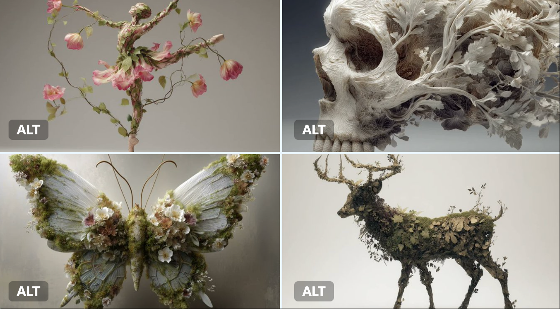 Awesome GPT4o/GPT-4o Image Prompts-植物雕塑
