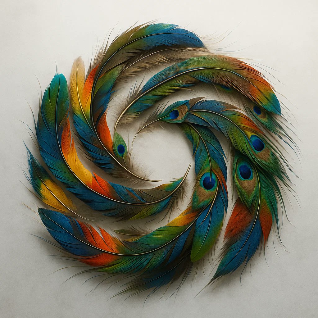 Awesome GPT4o/GPT-4o Image Prompts-鳥類羽毛製成LOGO